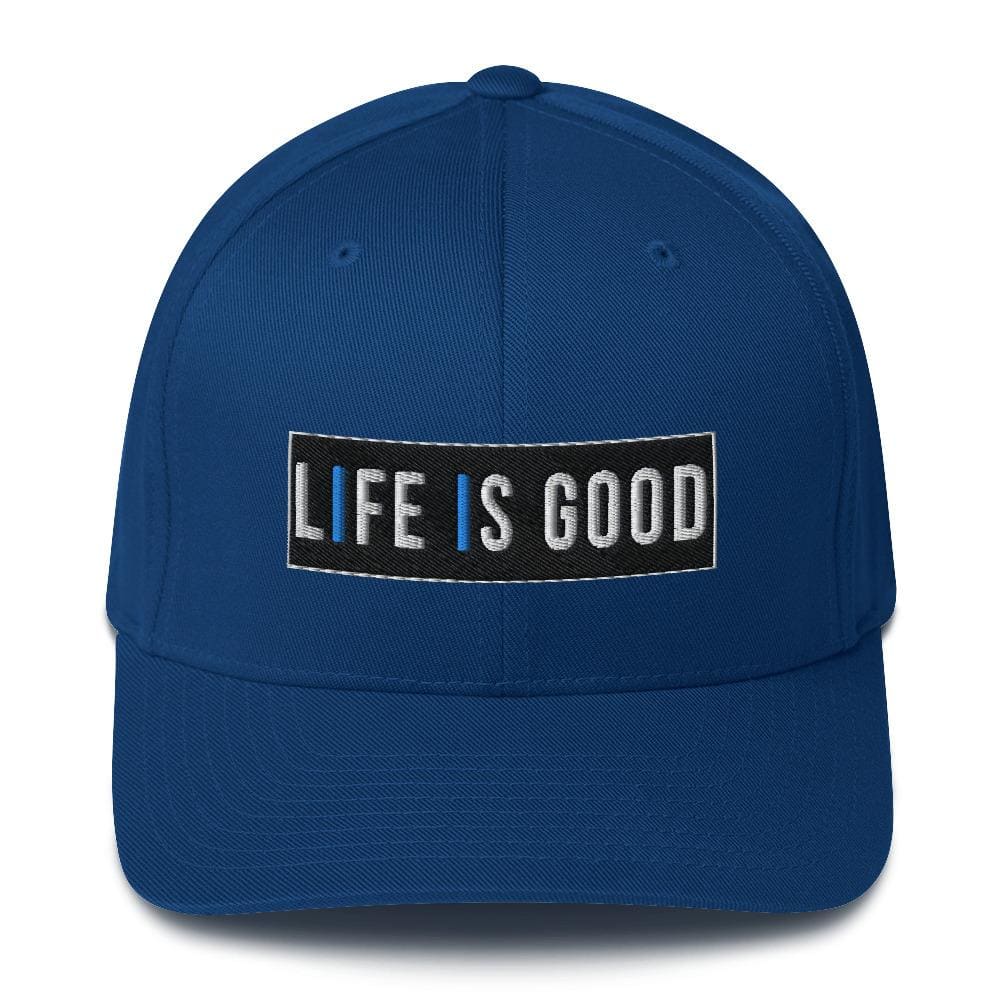 Embroidered Baseball Cap - Adjustable, Life is Good Print