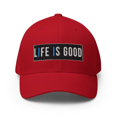 Embroidered Baseball Cap - Adjustable, Life is Good Print