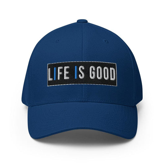 Embroidered Baseball Cap - Adjustable, Life is Good Print