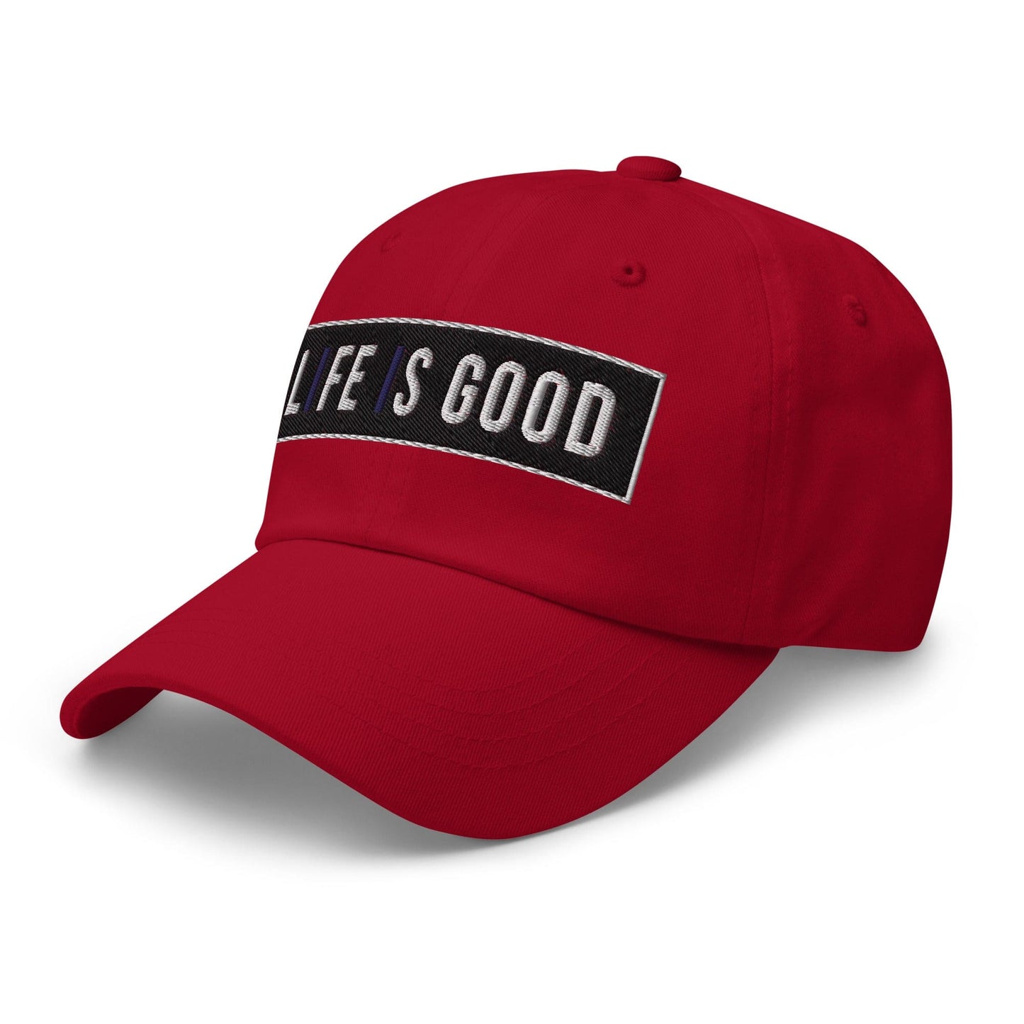 Embroidered Baseball Cap - Adjustable, Life is Good Print