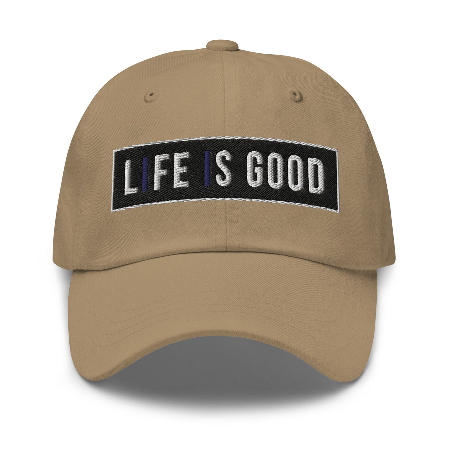 Embroidered Baseball Cap - Adjustable, Life is Good Print