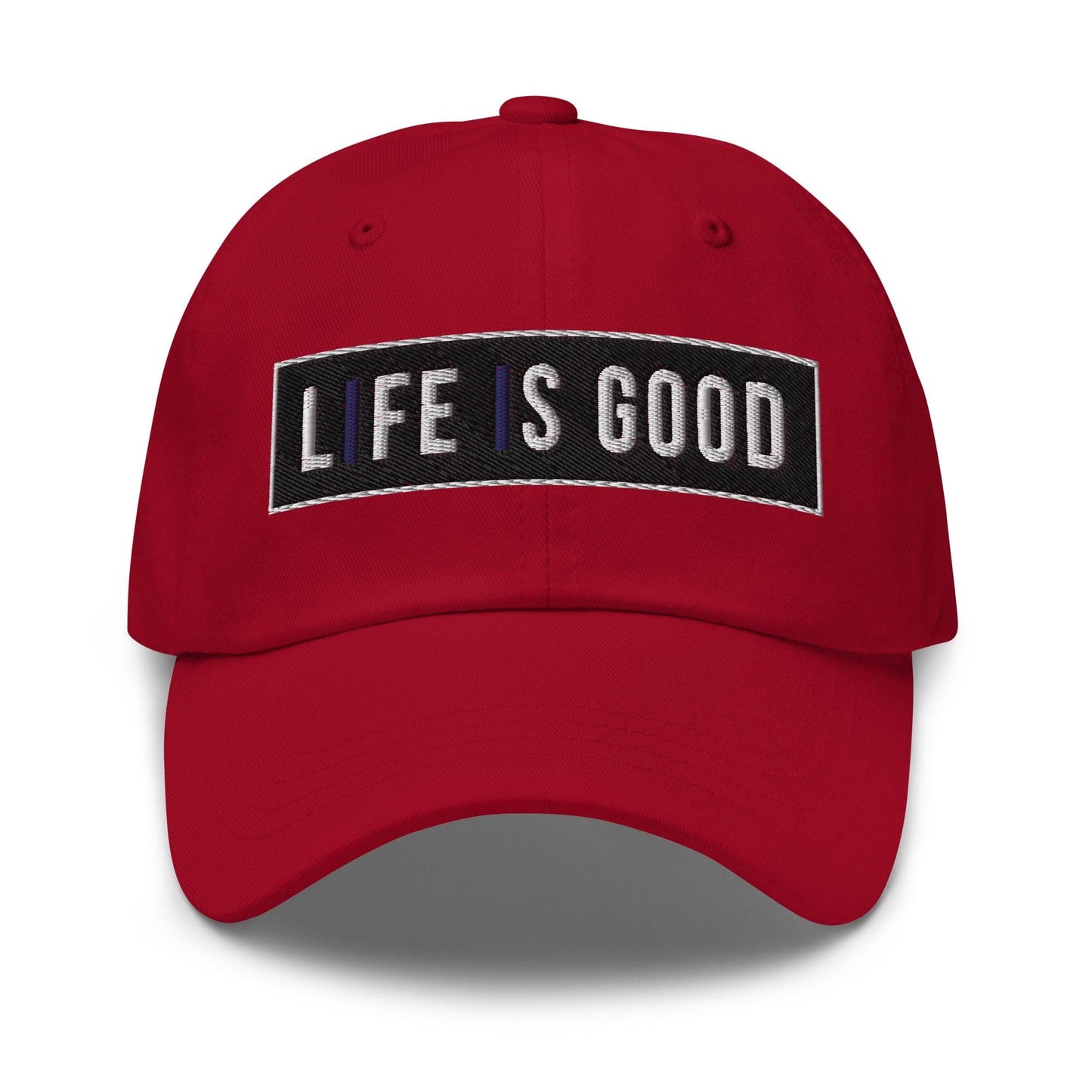 Embroidered Baseball Cap - Adjustable, Life is Good Print