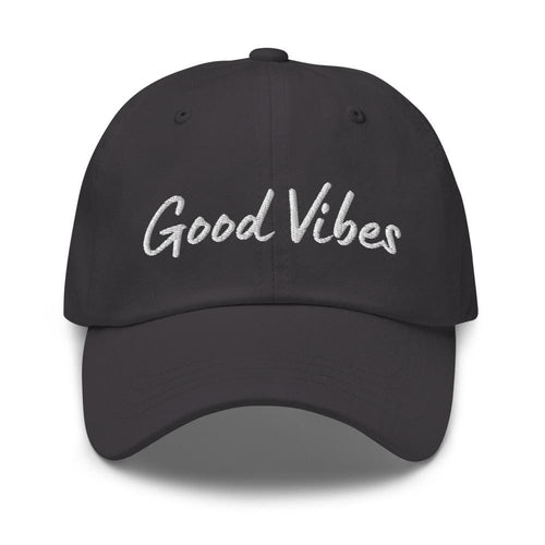 Embroidered Baseball Cap- Adjustable, Good Vibes