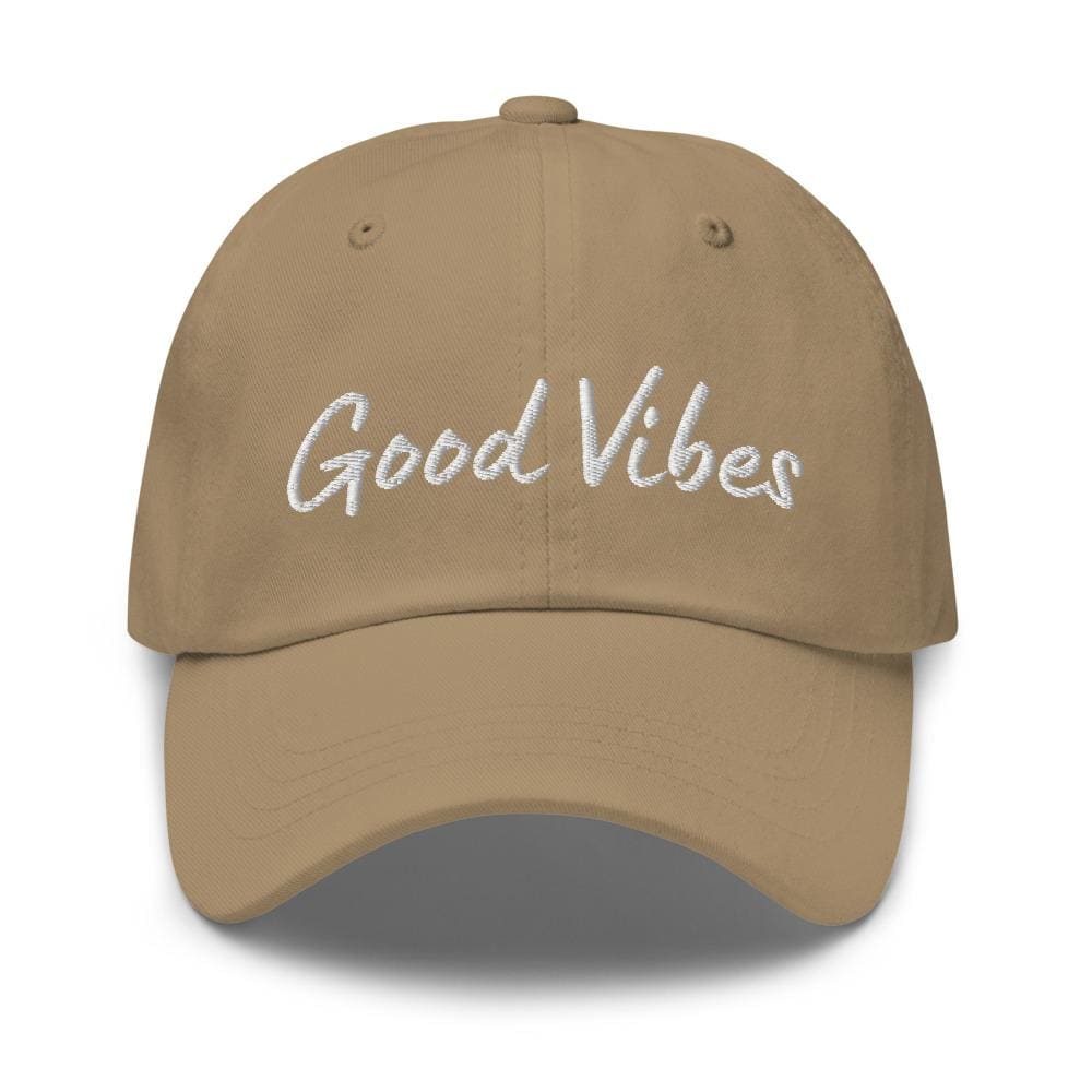 Embroidered Baseball Cap- Adjustable, Good Vibes