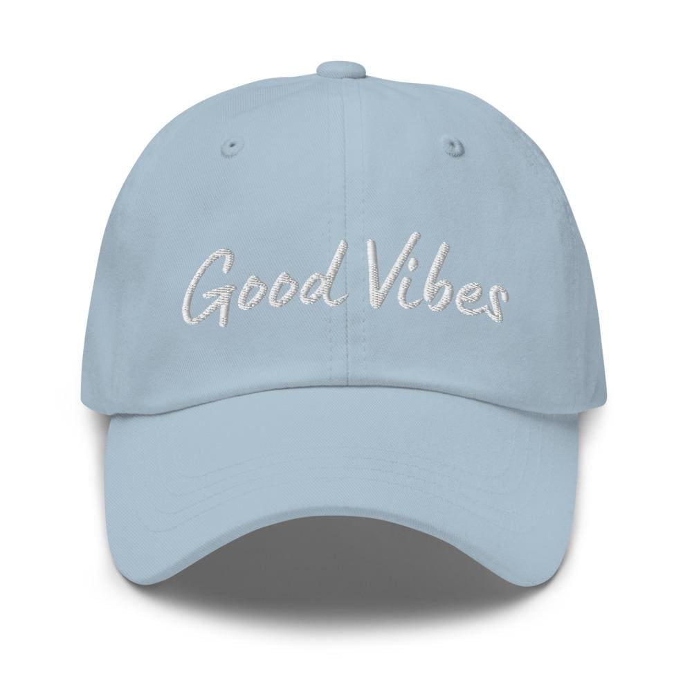 Embroidered Baseball Cap- Adjustable, Good Vibes