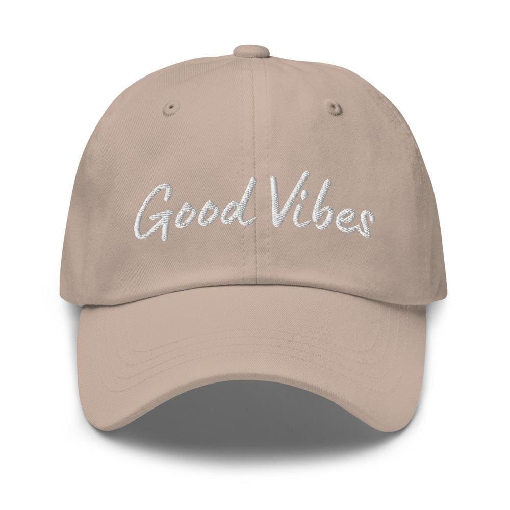 Embroidered Baseball Cap- Adjustable, Good Vibes